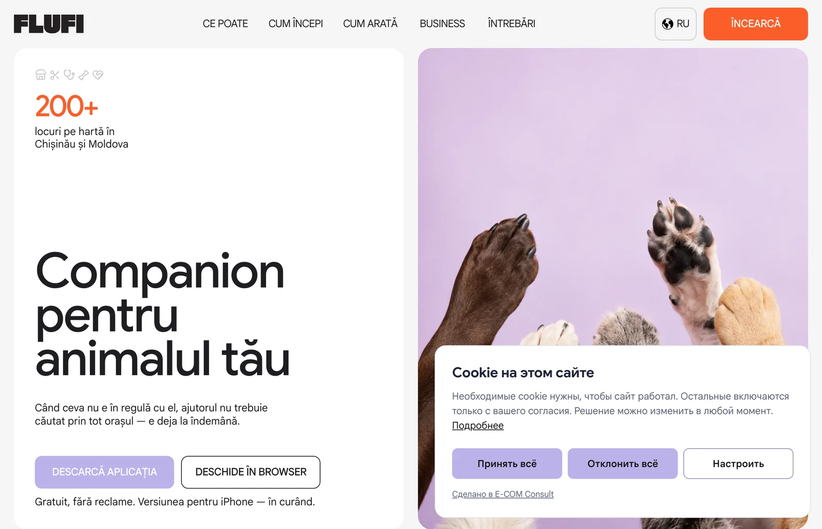 Баннер ConsentKit на сайте клиента